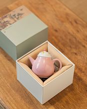 日式手绘小清新樱花粉个人单壶女陶瓷家用茶壶功夫茶具防烫泡茶壶