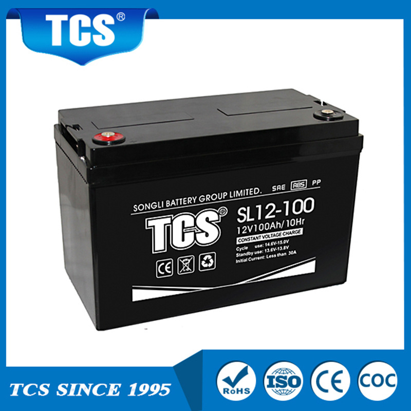 Tcs SL12-100 12V 100ah Agm Partition Paper Energy Storage Valve-Regulated Lead-Acid Battery