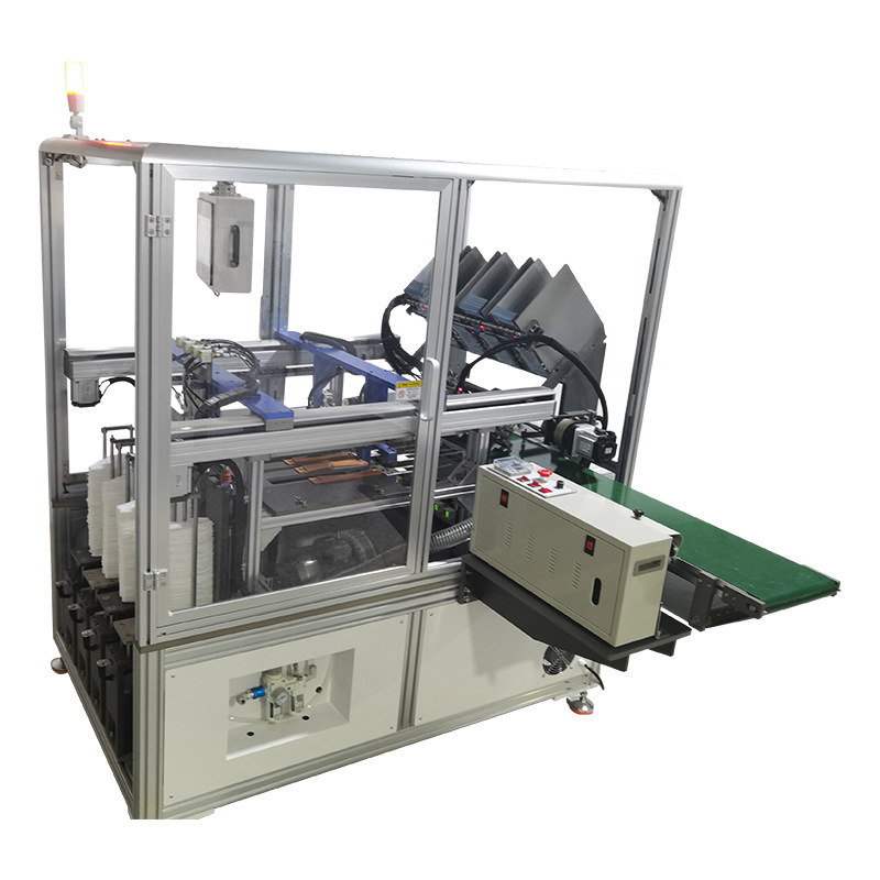 kf94单片口罩包装机四通道全自动kf94鱼型口罩包装机70片/分钟