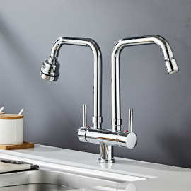 双水龙头洗碗池