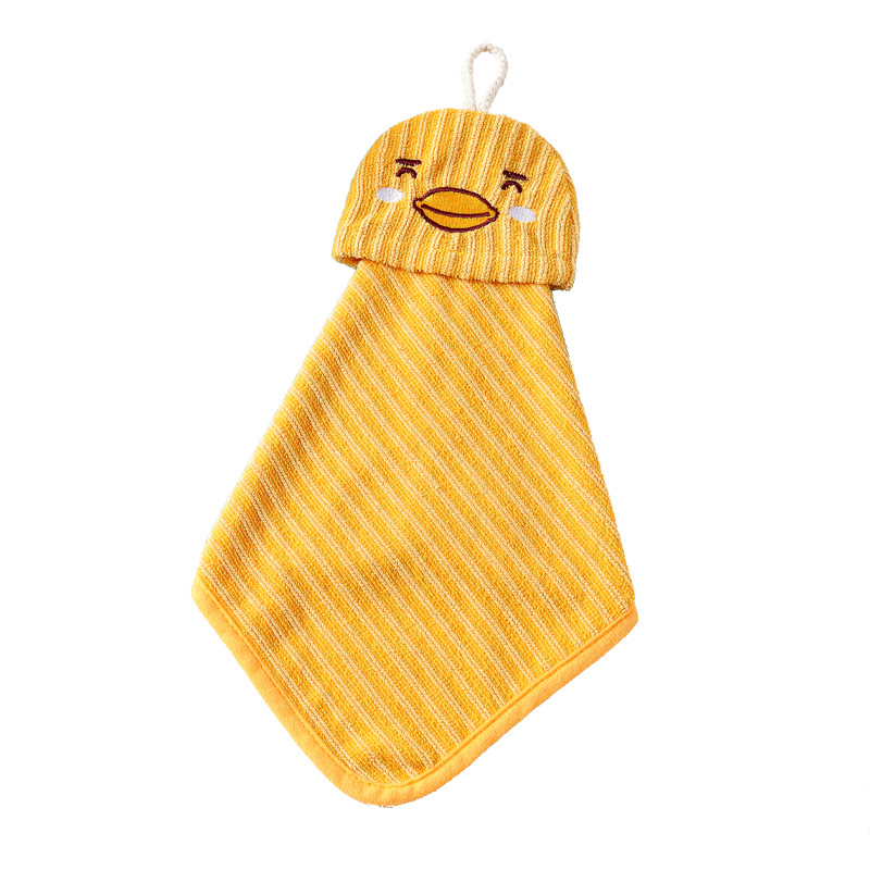 Wholesale Microfiber Soft Hand Towel Cute Children Hanging Hand Towel Water-Absorbing Quick-Drying Cleaning Cloth
