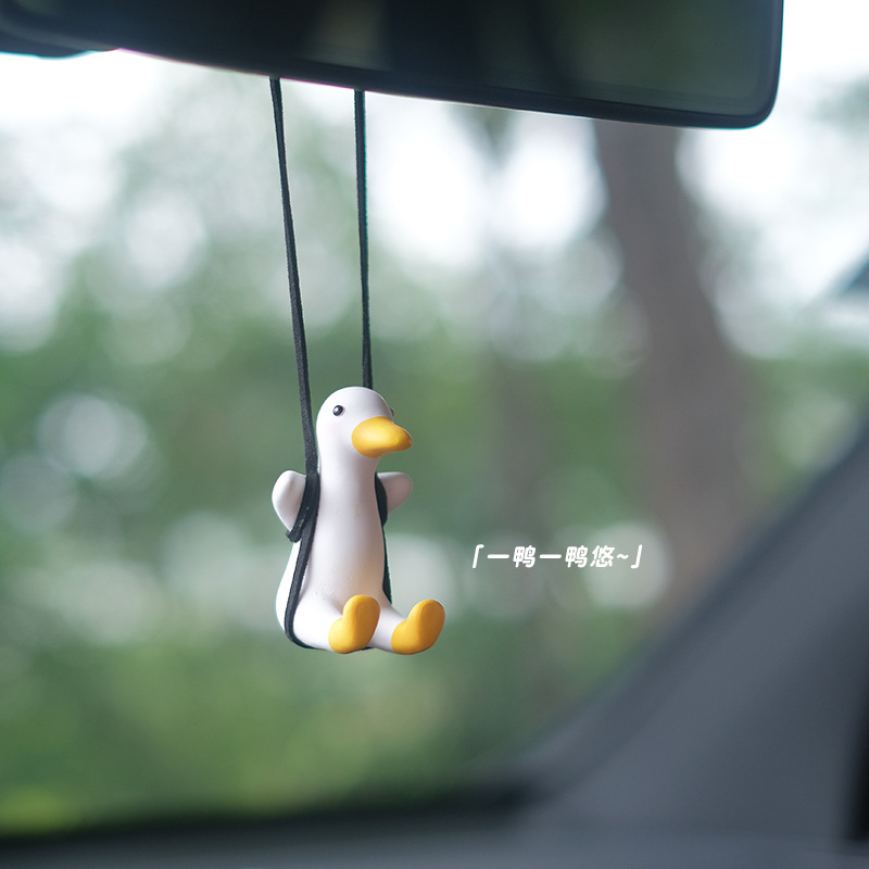 Cute Duck Car Pendant Swinging