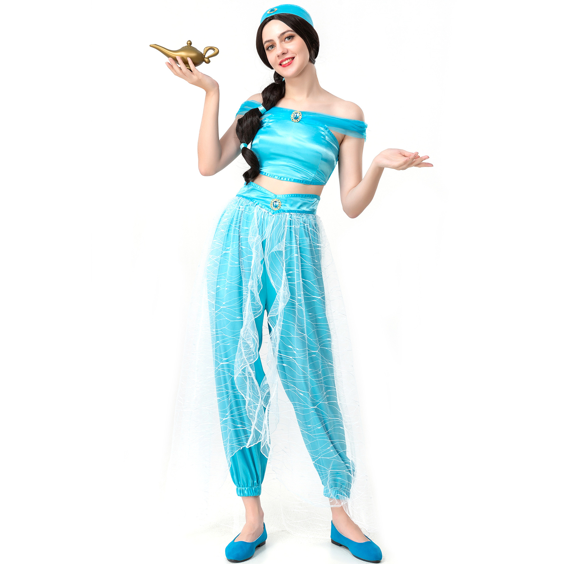 s-xxl万圣节服装印度舞阿拉丁神灯舞台表演演出服角色扮演公主服