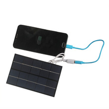 2W 5V太阳能电池板 太阳能充电板 DIY 太阳能充电器 88X142MM
