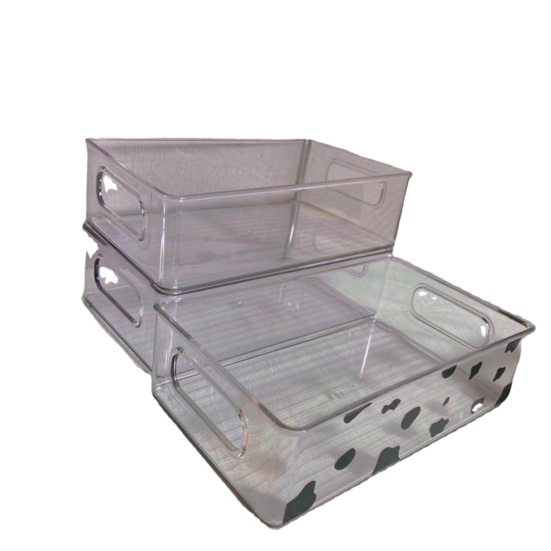 Large Capacity Transparent Desktop Storage Box Sundries Stationery Storage Xiaohongshu Same Style Acrylic Transparent Storage