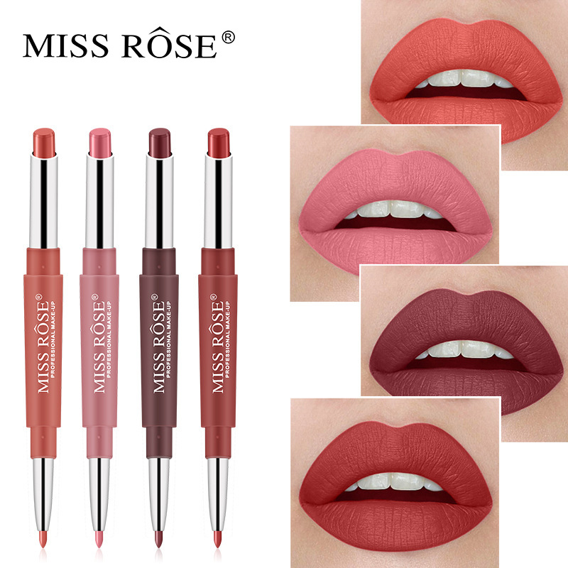 Miss Rose Multi-Functional Lipstick Pen One Head Lipstick Pen One Head Lip Liner Cross-Border Supply