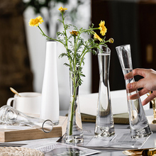 北欧风格ins风小花瓶客厅插花摆件玻璃透明水养鲜花迷你简约奕禾