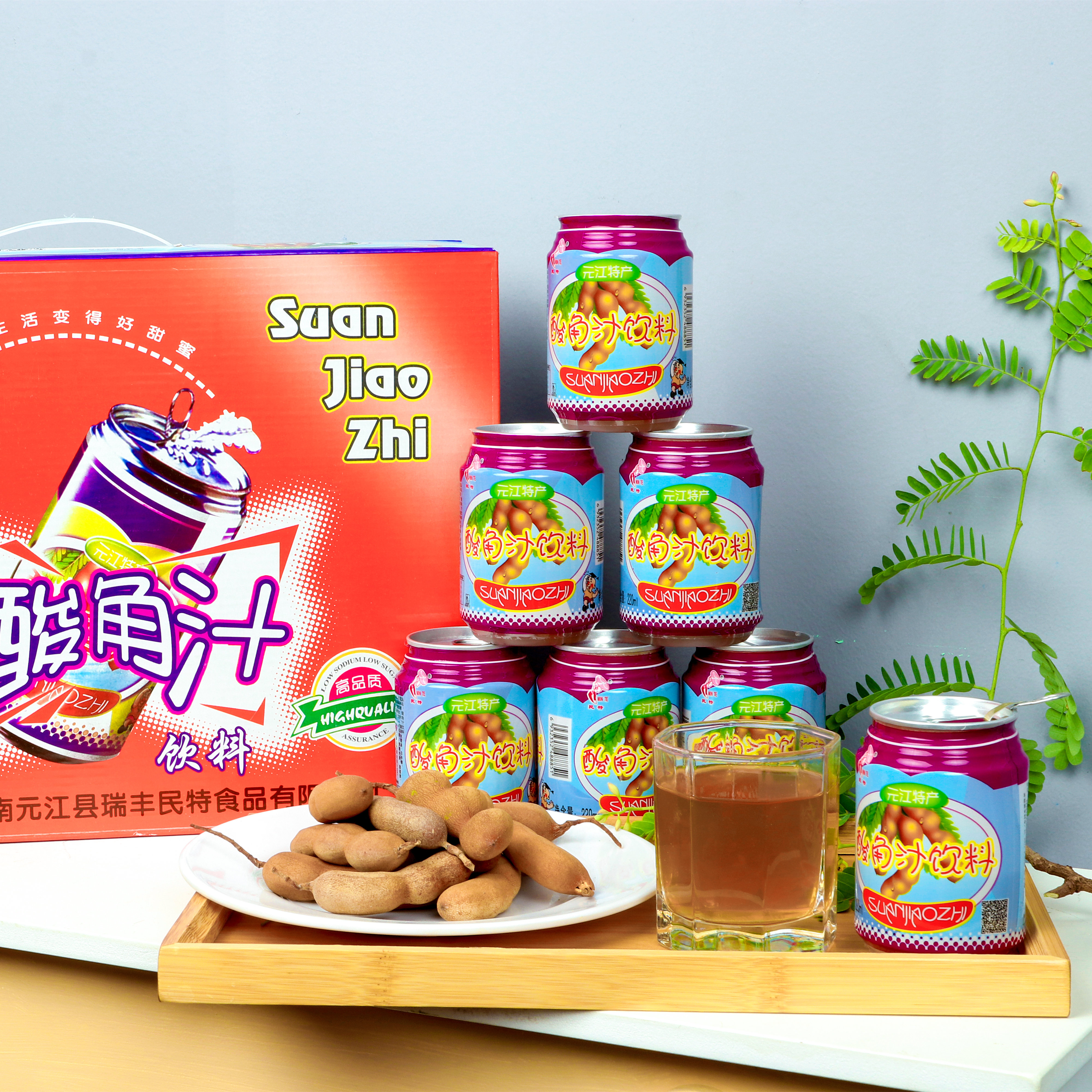 云南土特产酸角汁饮料瓶装整箱元江酸角汁瑞丰民特汁