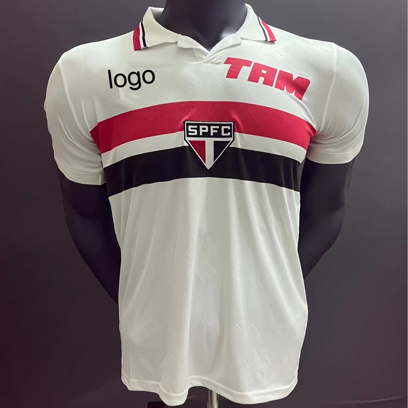 93-94巴甲圣保罗复古球衣10号卡福主场短袖厂家直销经典sao paulo