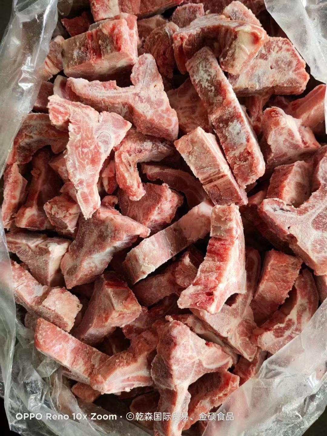 冷冻猪脊骨切块 多肉冻猪背骨快 分割肥猪新鲜冻猪肉母猪龙骨块