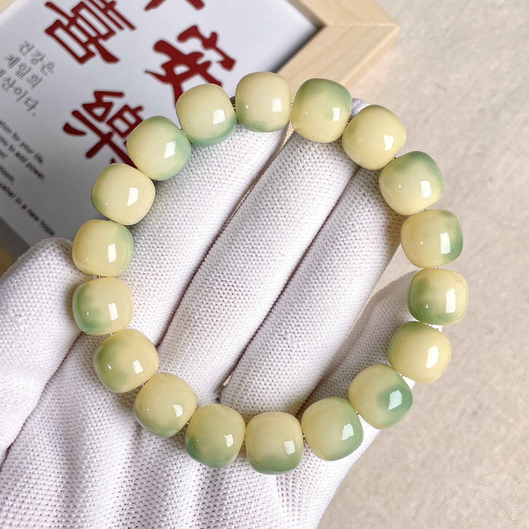 Natural Bodhi Bead Bracelet Smoky Gray Floating Flowers Bodhi Bracelet Crafts Buddha Beads Rosary High Throw Seiko Factory Direct Sales
