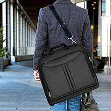 厂家定制尼龙可折叠大容量多个口袋衣服防尘袋多功能旅行收纳背包