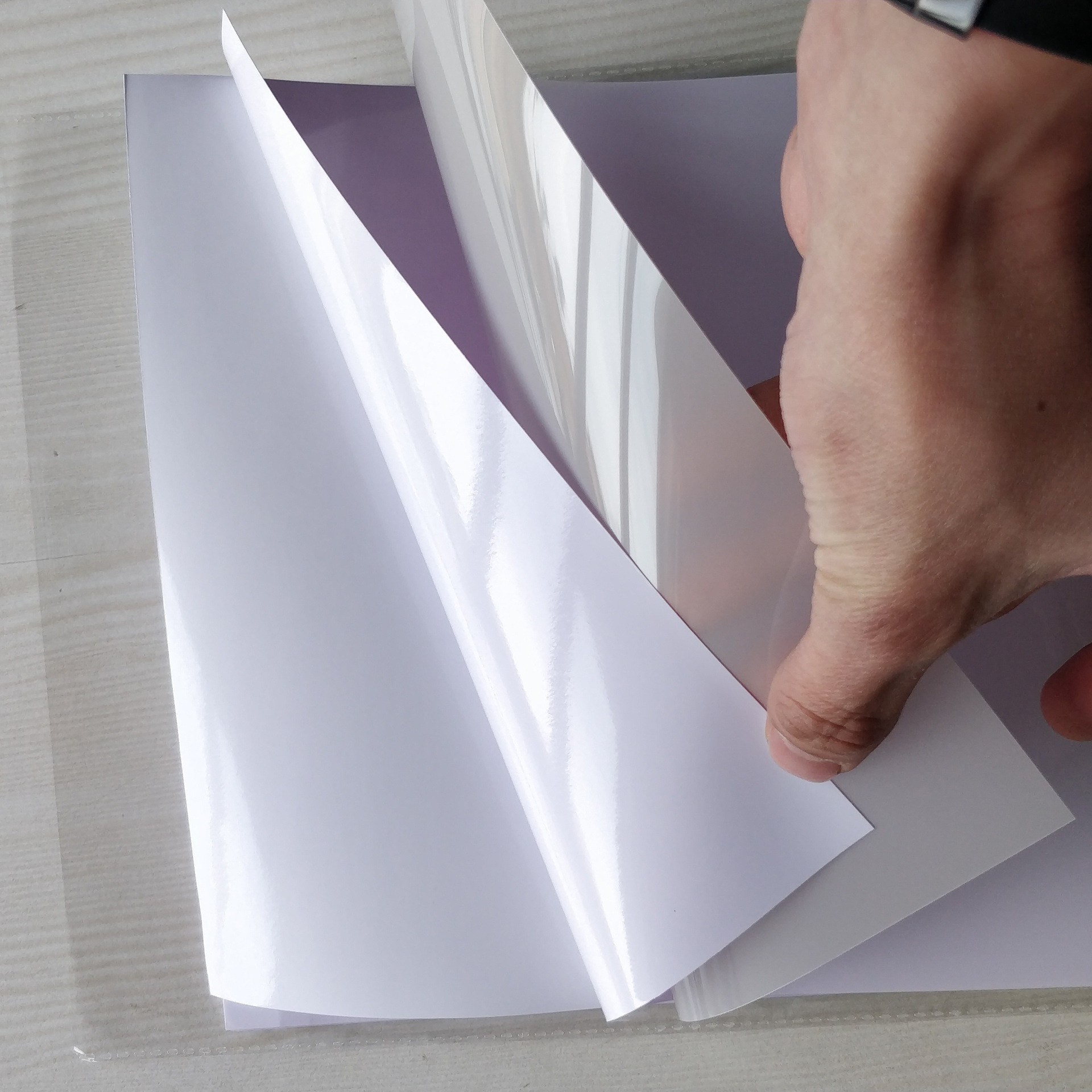 定制pet水晶背胶相纸批发喷墨打印照片纸公交卡贴背胶相片a4相纸