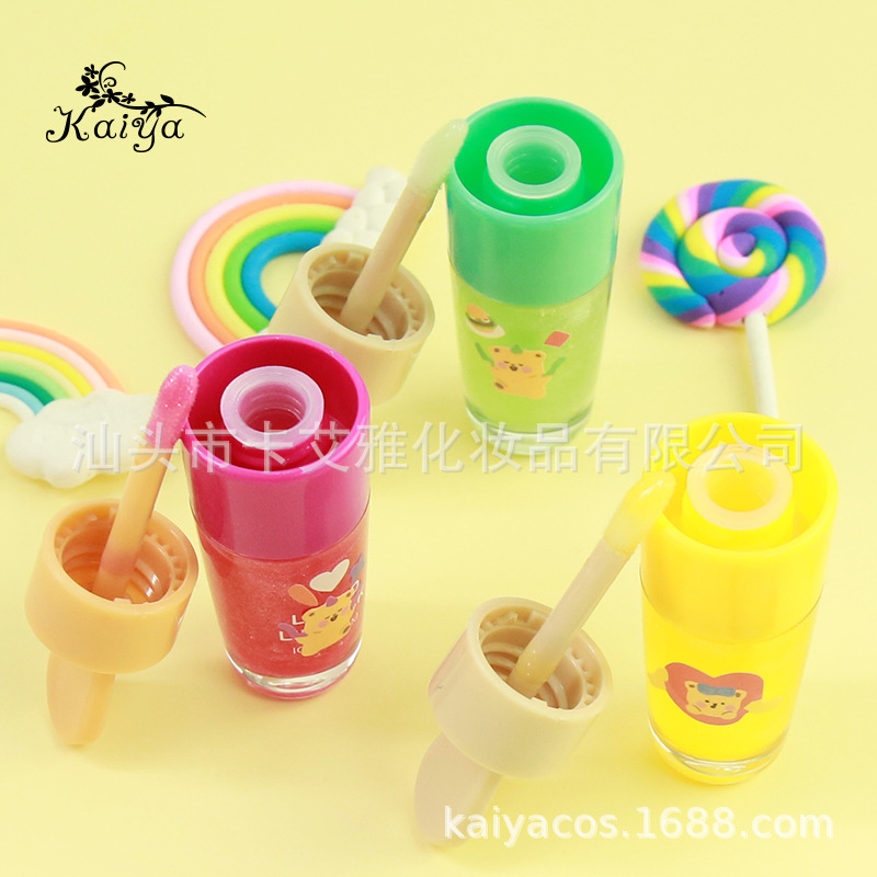 毫不粘稠,均匀上色水感轻薄,丝滑质地透明雪糕儿童唇彩否是否进口