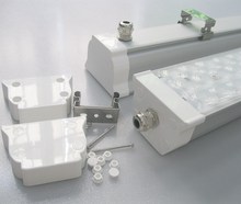LED线型灯外壳 1.2米 60W带透镜线条灯外壳 led吊灯套件 角度可选