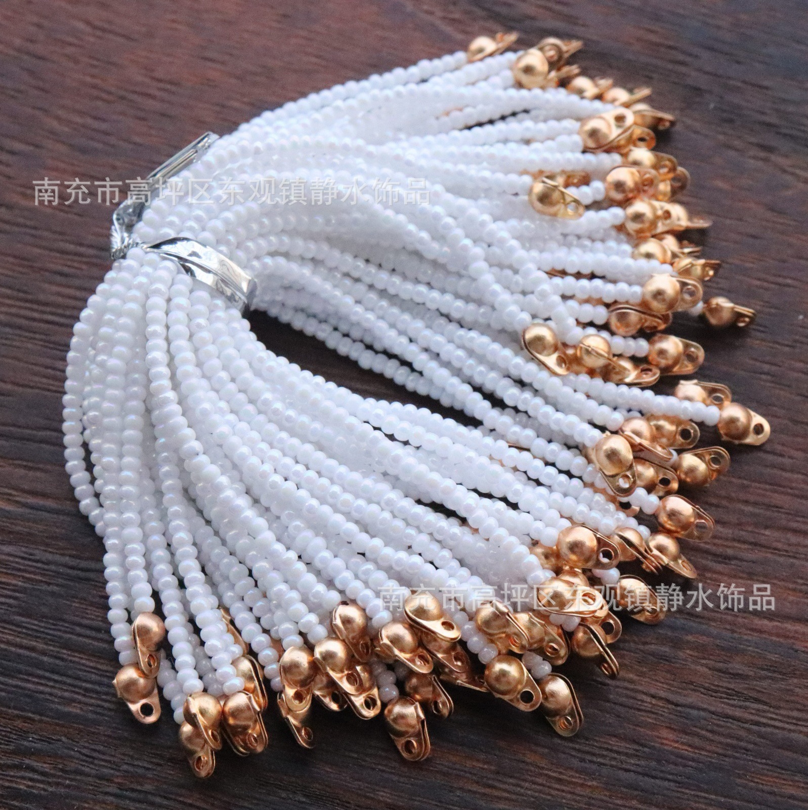 Bead Tassel Semi-Finished Chain Circular Fan Material Xiuhe Ancient Chinese Style Headdress Han Costume Hairpin DIY Accessories