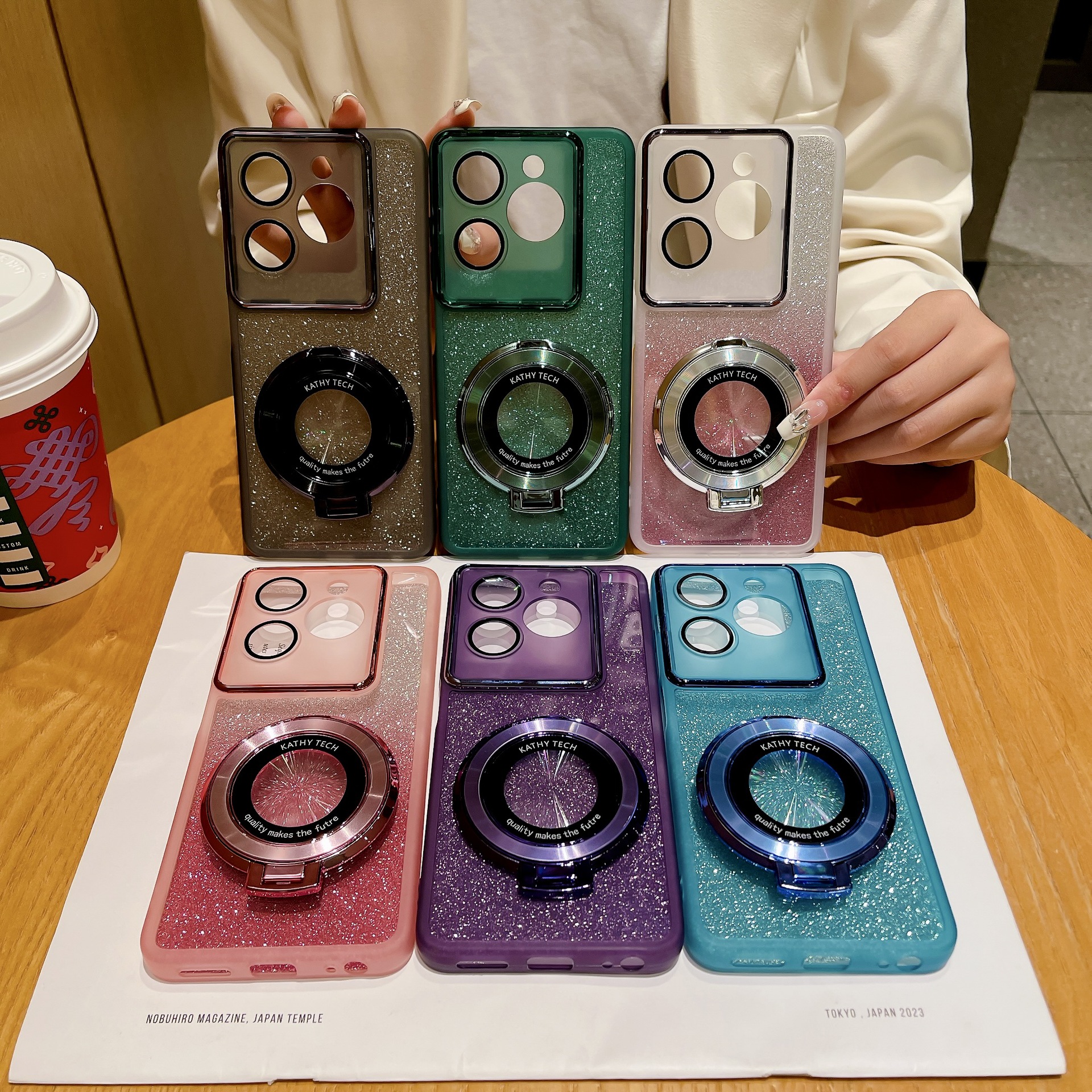 适用infinix hot40魅瞳护镜磁吸支架手机壳spark8c带镜头膜保护套