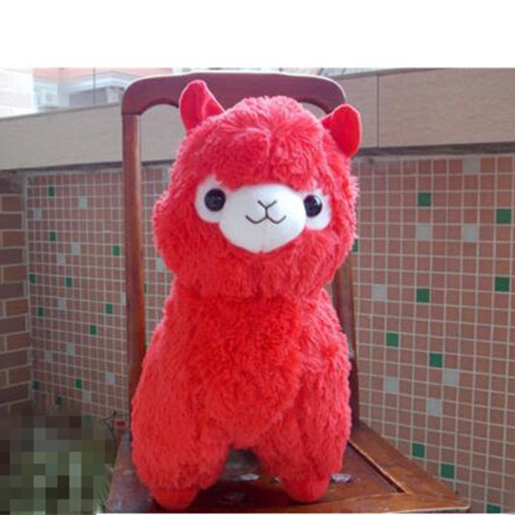 美思礼品新款神兽毛绒玩具可定造草泥马毛绒公仔羊驼35cm大小玩偶