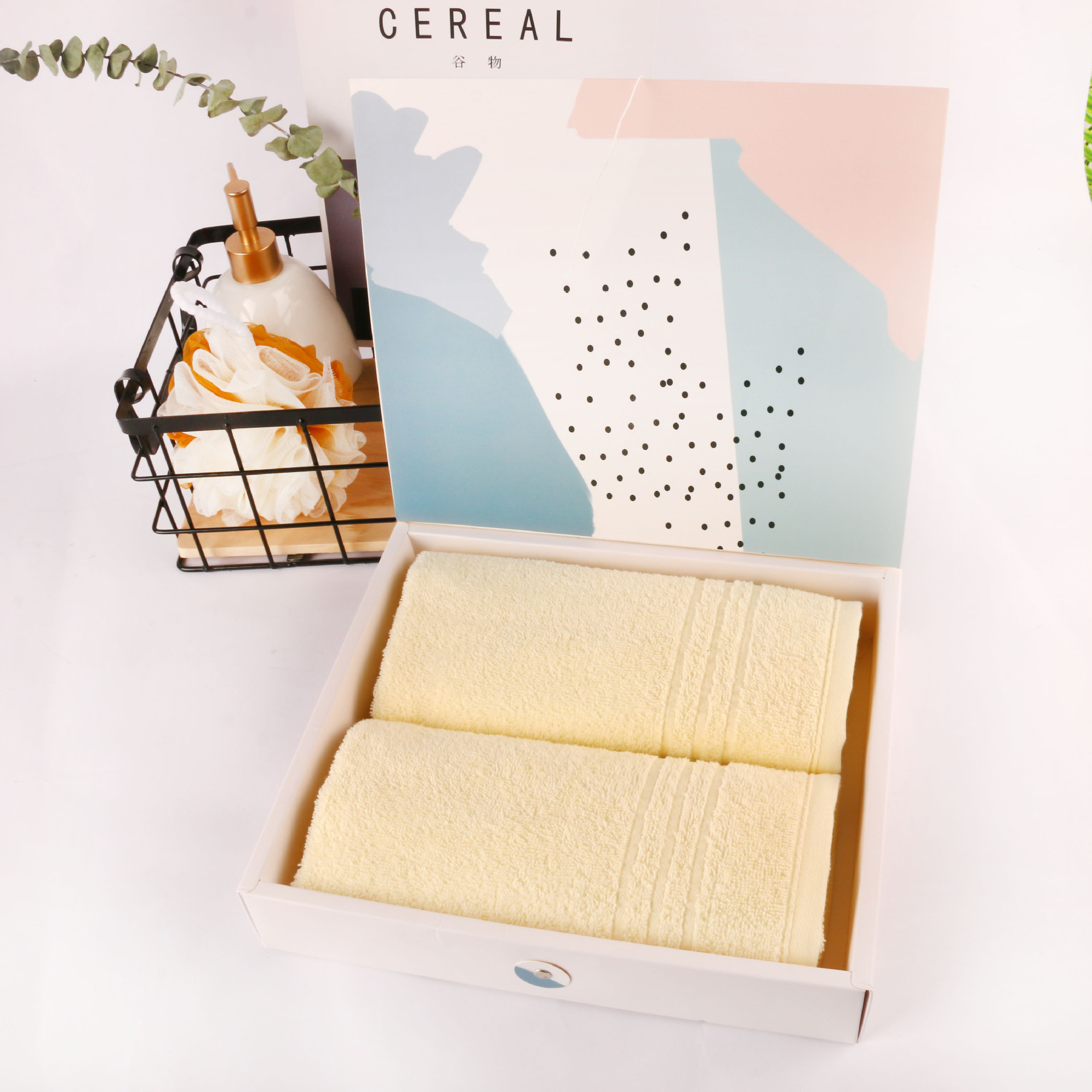 双条装礼盒纯棉毛巾套装 广告礼品毛巾刺绣logo公司福利毛巾-阿里巴巴