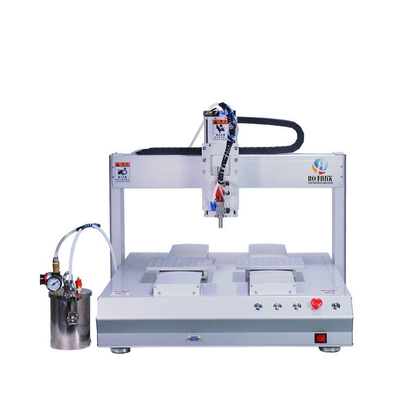 全自动三防漆涂覆机批量定制1l胶桶无罩单头双工位平台桌面式定做