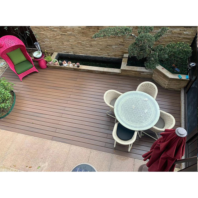 户外阳台庭院露台天台楼顶塑木防腐木木塑花园公园生态木吊顶地板