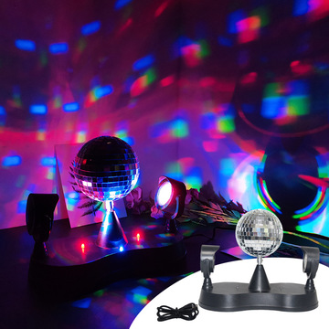 led单镜球5寸舞台party灯家庭聚会节日氛围灯圣诞装饰礼品灯