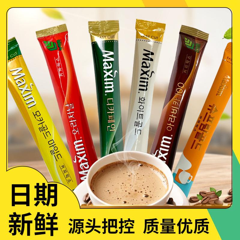 韩国咖啡maxim麦馨摩卡咖啡12g单条装进口三合一速溶