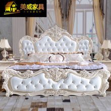 欧式床2.2米大床双人床轻奢卧室公主床实木别墅奢华婚床现代简约