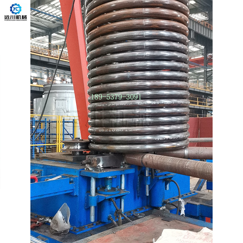 wfy7-108盘管机 108 89 76钢管螺旋卷圆机 加热管螺旋打圈机