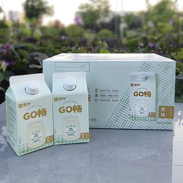 蒙牛go畅乳酸菌饮品酸奶原味发酵饮品营养早餐餐饮牛奶加生牛乳