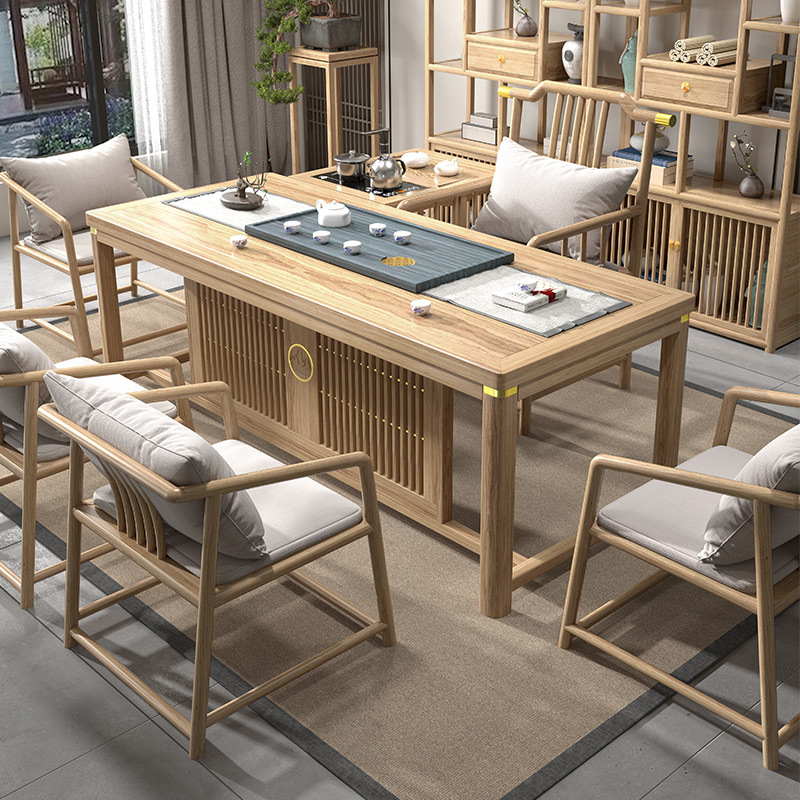 新中式茶桌椅组合现代简约办公室家用阳台小户型茶室功夫禅意茶台