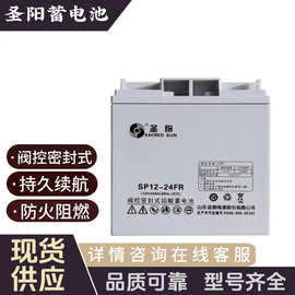 圣阳SP12-24阀控密封式铅酸蓄电池12V24AH直流屏通讯基站机房消防