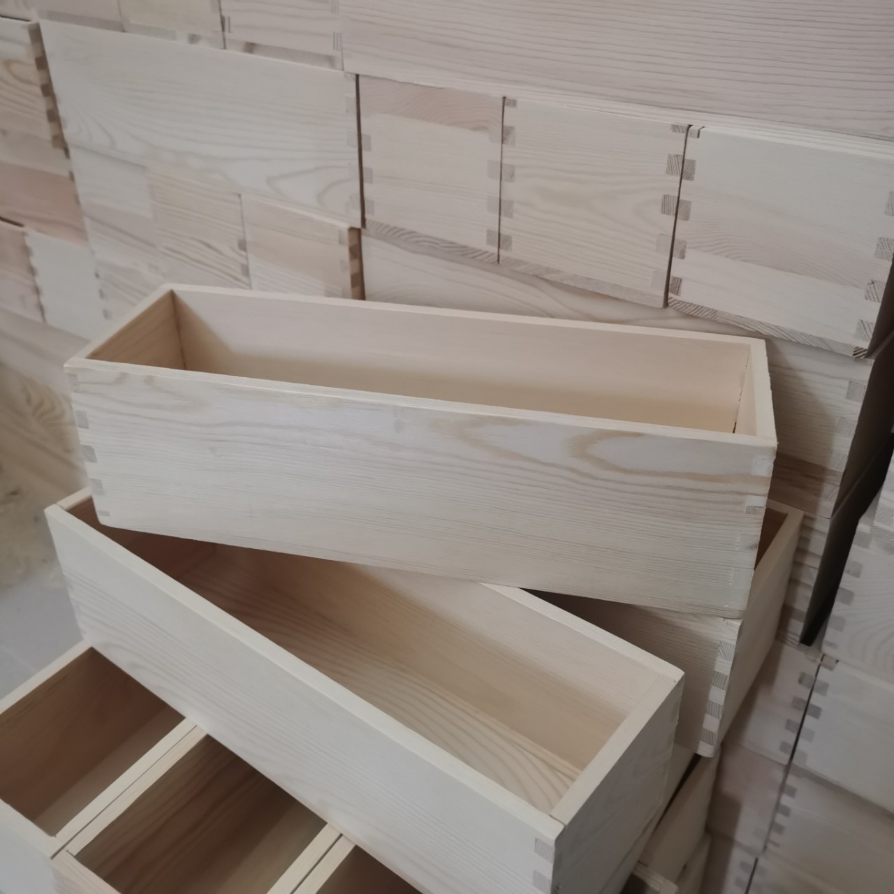 No Cover Storage Wooden Box Office Supplies Desktop Organizer Wooden Box Home Storage Simple Wooden Box