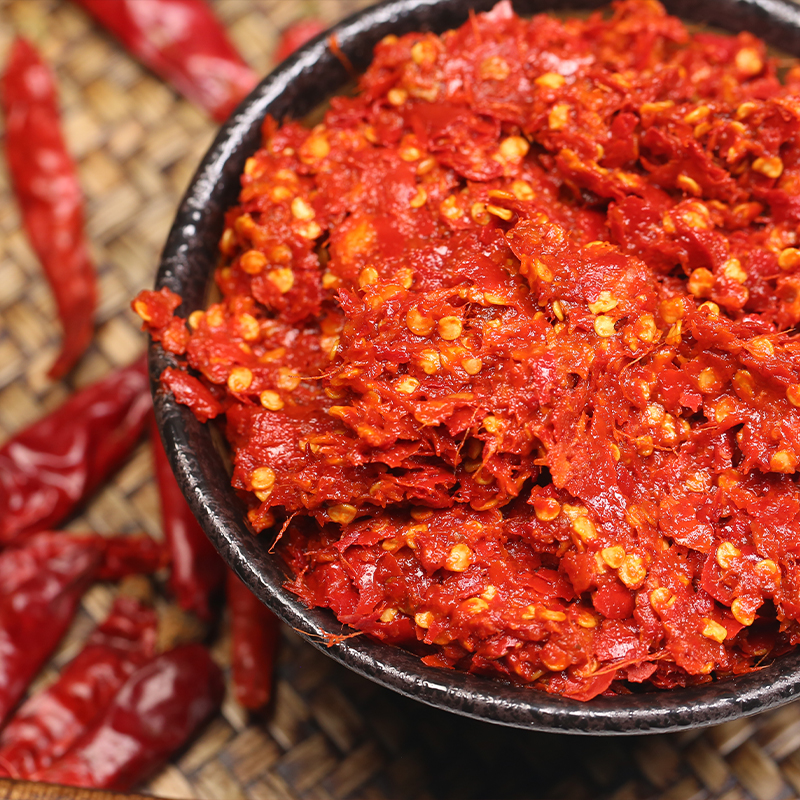 贵州 微辣 糍粑辣椒 本地花溪椒做 油辣椒油炒辣子鸡火锅底料500g