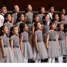 儿童合唱服演出服女童纱裙主持人礼服中小学生六一诗歌朗诵表演服