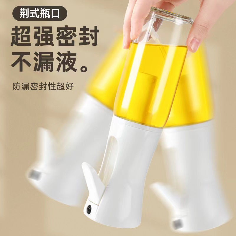 Fuel Injector Glass Household Kitchen Air Fryer Oil Dispenser Spray Cooking Oil Mist Oiler Can Oil Sprinkling Can