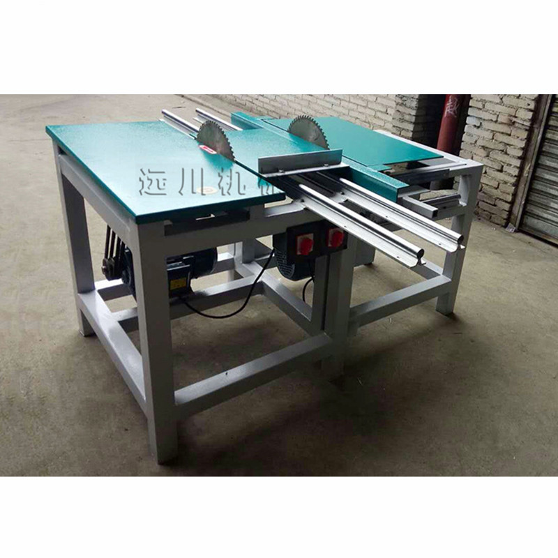 木工双头锯木工推台锯 木板双头修边机 双端齐头锯 可定制裁板锯