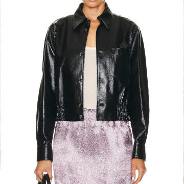 欧美新款春秋女皮衣女短款夹克皮外套女士机车服-阿里巴巴