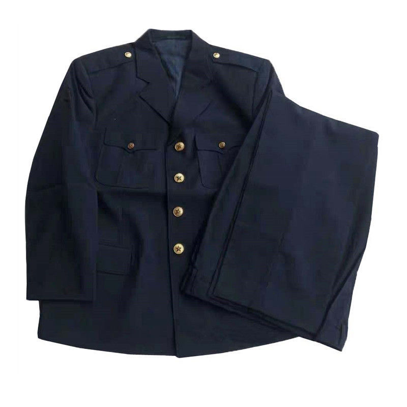 87式夏常服05春秋半全衬毛料海款老式干部凡立丁收藏长袖套装跨境