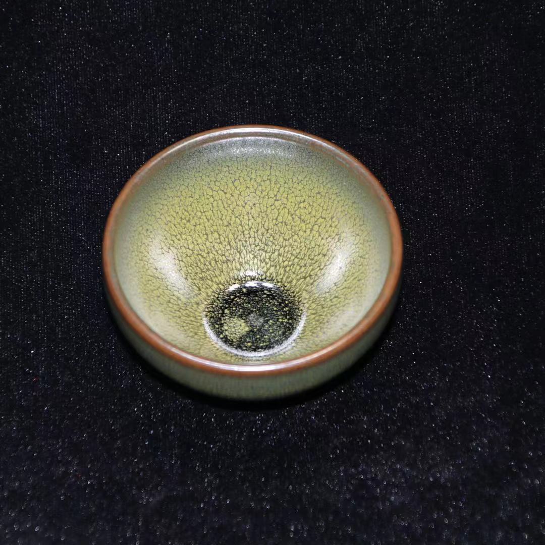 建阳建盏陶瓷窑变油滴张国平茶抹釉主人杯功夫茶杯品茗杯茶具茶碗