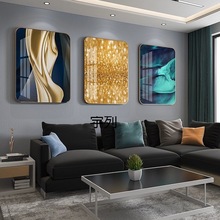MDY轻奢客厅装饰画简约创意组合沙发背景墙壁画现代北欧大气餐厅