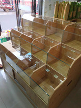 五谷杂粮干果展示柜超市木质货架米粮桶米斗零食粮食架子散装柜子