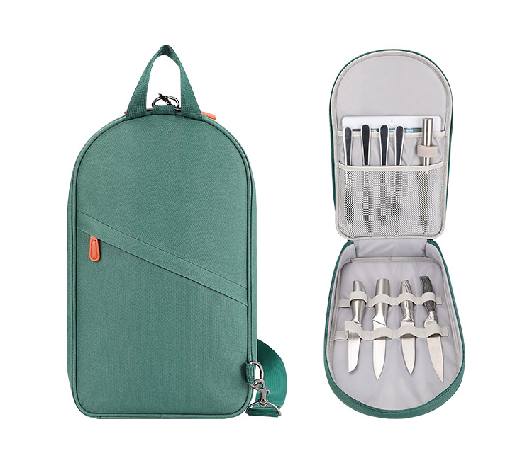 亚马逊热卖新款简易刀具便携袋自驾野营bbq烧烤自助工具袋餐刀包