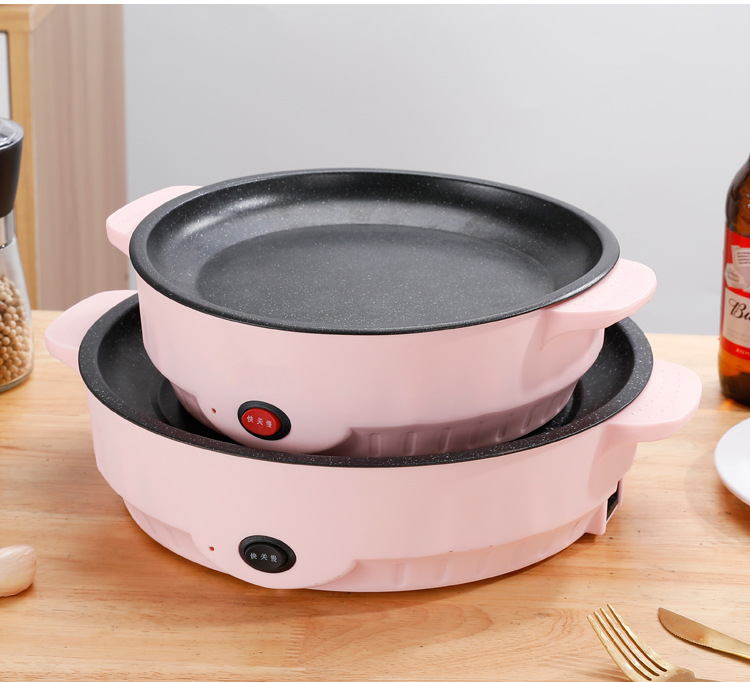 厂家礼品电煎盘家用煎盘一体电烤盘小功率不粘烤肉电烤炉定制赠品