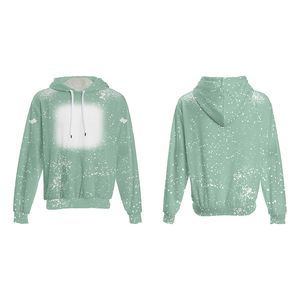 2023 Youth Trendy Solid Color Starry Spot Loose Tie-Dye Hoodie 240G Fleece Long Sleeve Sweatshirt