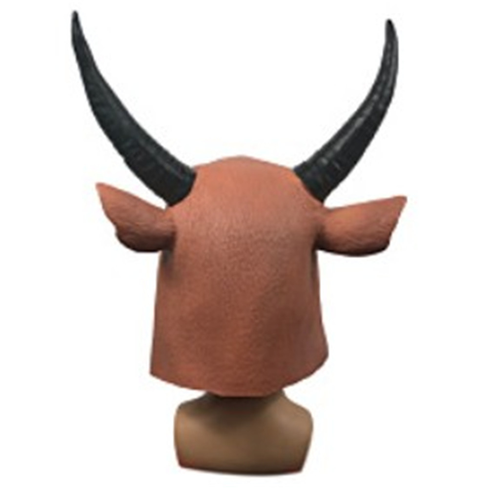 金牛头套牛头面具动物生肖道具牛气冲天牛魔王头饰牛年年会派对新