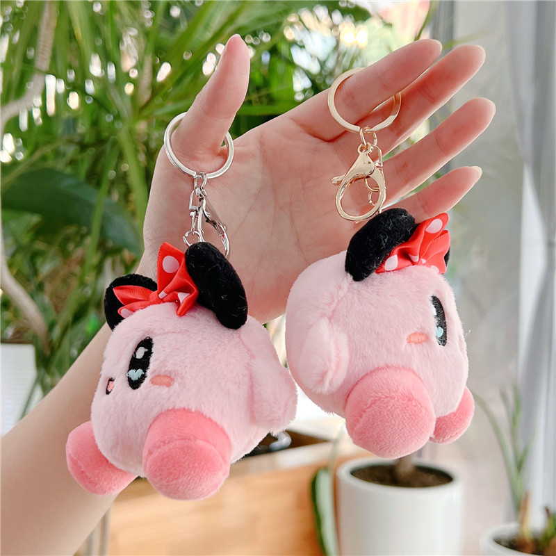 Cute Kirby Doll Small Pendant Doll Plush Toy Boutique Prize Claw Doll Wholesale Bag Ornaments