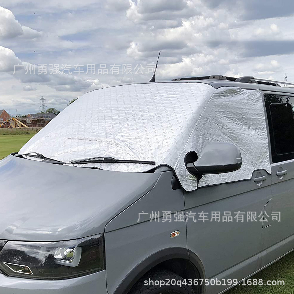 VWT5房车挡风玻璃罩遮阳罩挡加厚铝膜覆棉防水防晒英国欧洲热销