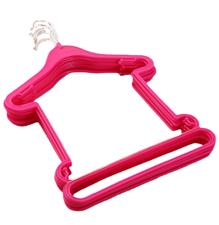 Litian Children's Clothes Hanger Baby and Infant Clothes Hanger Clothes Hanger Cute Non-Slip Plastic Traceless Storage in Stock Wholesale