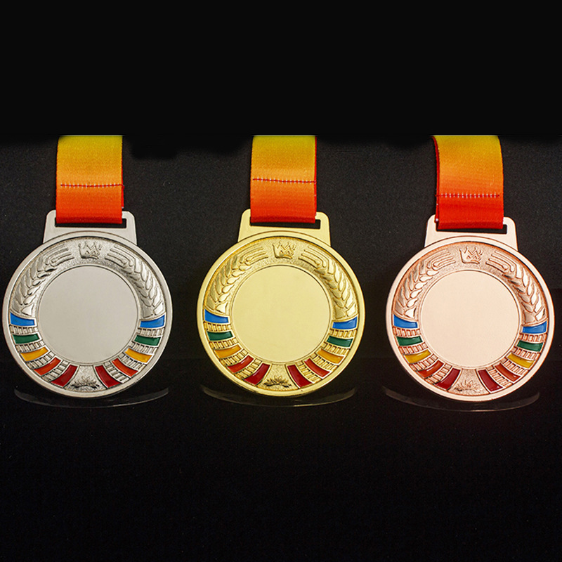Factory in Stock Metal Medal Wholesale Games Paint Blank Medal Competition Honor Medal Listing Printed Logo